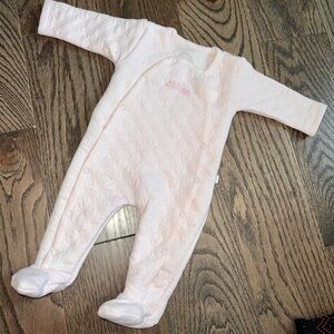 Absorba Pink Quilted Footie One Piece newborn take me home outfit